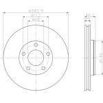 TEXTAR Fren Diski - Aynasi Ön-havali Akn Volkswagen Passat 4 2.5TDİ - Kod TEX92083603 - OEM 8E0615301C