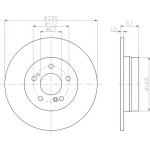 TEXTAR Fren Diski - Aynasi Arka 129 - Kod TEX92089000 - OEM A1294230412