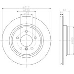 TEXTAR Fren Diski - Aynasi Arka Sağ E36-m3 - Kod TEX92098803 - OEM 34212227178