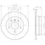 TEXTAR Fren Diski - Aynasi Arka - Kod TEX92099703 - OEM A1684230212