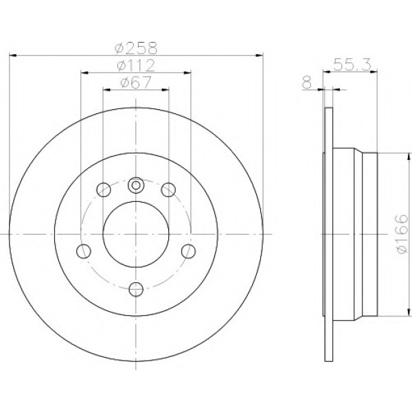 TEXTAR Fren Diski - Aynasi Arka - Kod TEX92099703 - OEM A1684230212