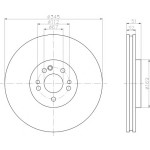 TEXTAR Fren Diski - Aynasi ÖN 163 - Kod TEX92103203 - OEM A1634210312