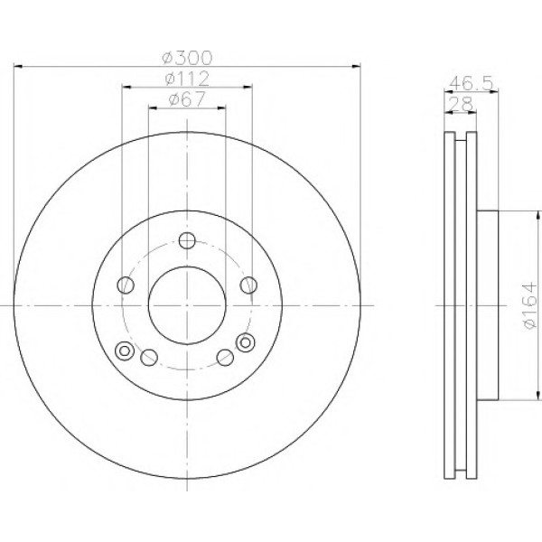 TEXTAR Fren Diski - Aynasi ÖN Komp 210 - Kod TEX92106005 - OEM A2104212212