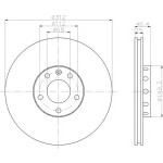 TEXTAR Fren Diski - Aynasi Ön-havali Bfb A4 1.8t - Kod TEX92106103 - OEM 8E0615301R
