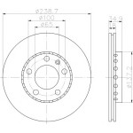 TEXTAR Fren Diski - Aynasi Ön-havali Skoda Fabia - Kod TEX92106803 - OEM 6Q0615301A