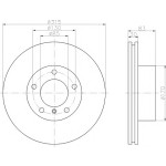 TEXTAR Fren Diski - Aynasi ÖN 463 - Kod TEX92113403 - OEM A4634210012