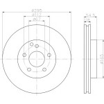 TEXTAR Fren Diski - Aynasi ÖN 211 - Kod TEX92115103 - OEM A2114210712