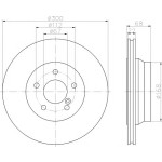 TEXTAR Fren Diski - Aynasi Arka - Kod TEX92115503 - OEM A0004230912