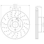 TEXTAR Fren Diski - Aynasi ÖN 350 230 - Kod TEX92120100 - OEM A2304210412