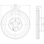 TEXTAR Fren Diski - Aynasi ÖN 230 - Kod TEX92120303 - OEM A2304210712