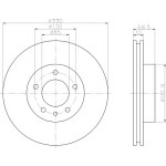 TEXTAR Fren Diski - Aynasi Ön-havali Sol Bks-azz Volkswagen Touareg 3.0tdi-3.2 - Kod TEX92121500 - OEM 7L6615301N