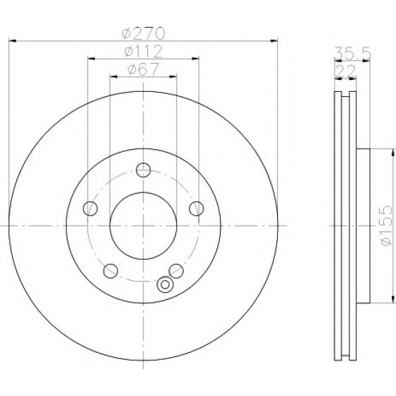 TEXTAR Fren Diski - Aynasi ÖN 414 - Kod TEX92124503 - OEM A4144210012 ürün görseli
