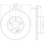 TEXTAR Fren Diski - Aynasi ÖN 169 - Kod TEX92131803 - OEM A1694210012