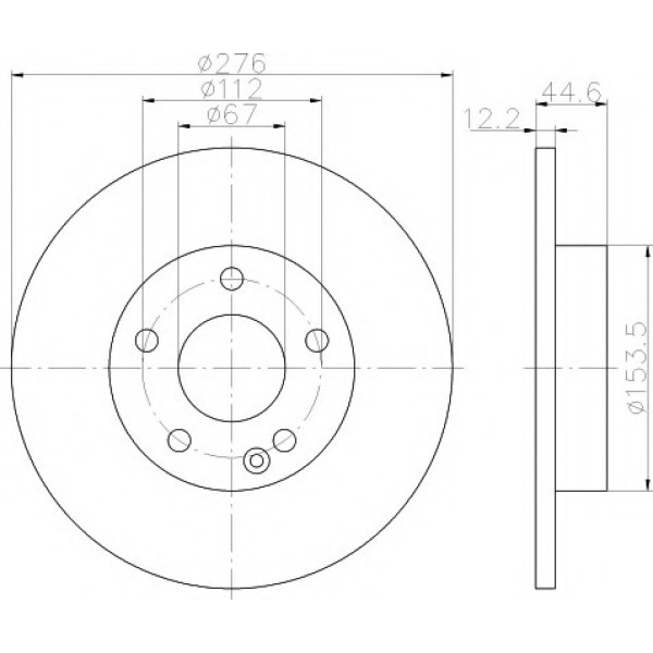 TEXTAR Fren Diski - Aynasi ÖN 169 - Kod TEX92131803 - OEM A1694210012