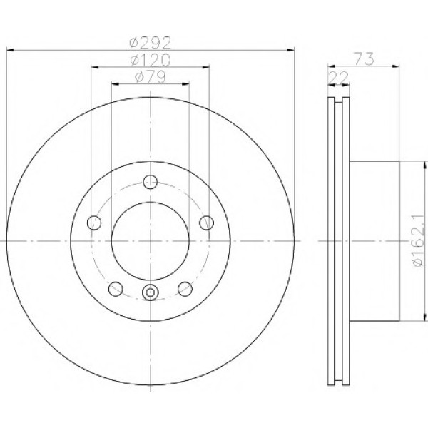 TEXTAR Fren Diski - Aynasi ÖN -Bmw 320i E87-90 - Kod TEX92132803 - OEM 34116764641