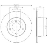 TEXTAR Fren Diski - Aynasi Arka E87 - Kod TEX92132903 - OEM 34216764647