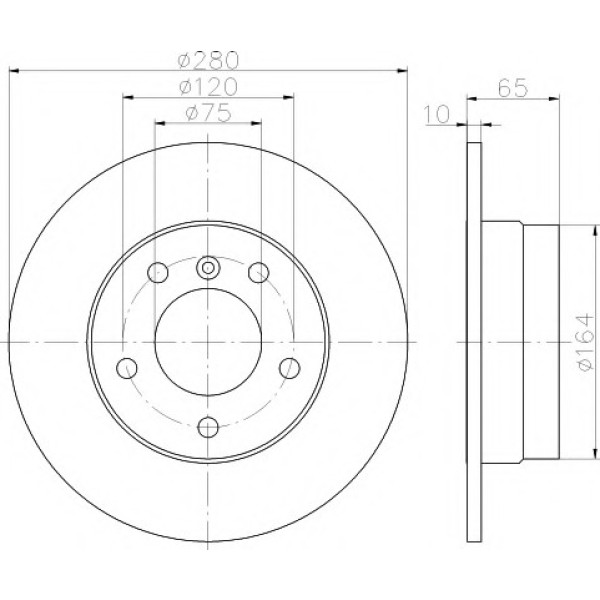 TEXTAR Fren Diski - Aynasi Arka E87 - Kod TEX92132903 - OEM 34216764647