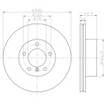 TEXTAR Fren Diski - Aynasi ÖN -Bmw 320i / D - Kod TEX92137703 - OEM 34116854998