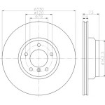 TEXTAR Fren Diski - Aynasi ÖN / D - Kod TEX92137803 - OEM 34116764645