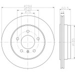 TEXTAR Fren Diski - Aynasi Arka 325xi E46 - Kod TEX92141703 - OEM 34211166165