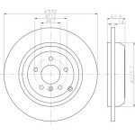 TEXTAR Fren Diski - Aynasi Arka 164-ml 2006 - Kod TEX92150803 - OEM A1644231212