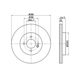 TEXTAR Fren Diski - Aynasi ÖN - Kod TEX92157903 - OEM 34116774985