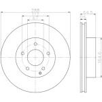 TEXTAR Fren Diski - Aynasi ÖN 204 - Kod TEX92159603 - OEM A0004211912