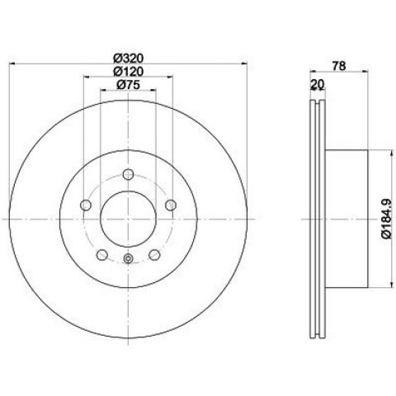TEXTAR Fren Diski - Aynasi Arka F15-16 E70-71 - Kod TEX92161103 - OEM 34216793247 ürün görseli