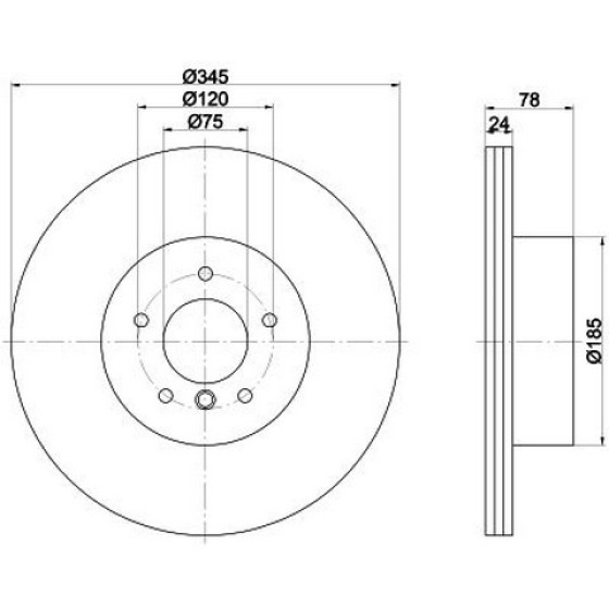 TEXTAR Fren Diski - Aynasi Arka F15-16 E70-71 - Kod TEX92161203 - OEM 34216793246 ürün görseli