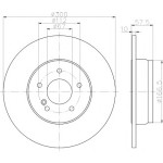 TEXTAR Fren Diski - Aynasi Arka 204 - Kod TEX92163303 - OEM A2044231512