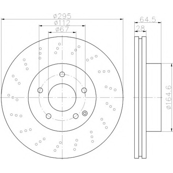 TEXTAR Fren Diski - Aynasi ÖN Spor Tip 204 - Kod TEX92165003 - OEM A2044213612