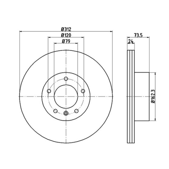 TEXTAR Fren Diski - Aynasi ÖN -428i - Kod TEX92176103 - OEM 34116774875 ürün görseli