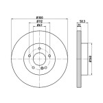 TEXTAR Fren Diski - Aynasi Arka - Kod TEX92176303 - OEM A2304230412