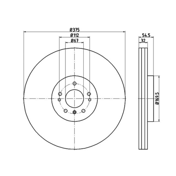TEXTAR Fren Diski - Aynasi ÖN 164-ml / GL 2006 - Kod TEX92176603 - OEM A1644211512 ürün görseli