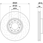 TEXTAR Fren Diski - Aynasi ÖN Sağ E46-2k-m3 - Kod TEX92183310 - OEM 34112282802