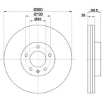 TEXTAR Fren Diski - Aynasi Ön-havali Sol Cgna-ckda Volkswagen Touareg 4.2fsi-4.2tdi - Kod TEX92219510 - OEM 7P6615301