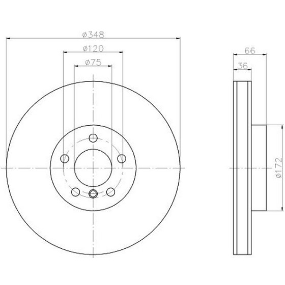 TEXTAR Fren Diski - Aynasi ÖN Sol -740i / D - Kod TEX92253703 - OEM 34116785669 ürün görseli