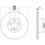 TEXTAR Fren Diski - Aynasi Arka 2.8xi / D-3.5xi F25-26 - Kod TEX92256303 - OEM 34206790362