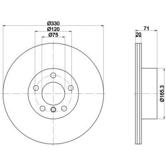 TEXTAR Fren Diski - Aynasi Arka 2.8xi / D-3.5xi F25-26 - Kod TEX92256303 - OEM 34206790362 ürün görseli