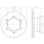 TEXTAR Fren Diski - Aynasi Arka Vario - Kod TEX93087700 - OEM A6684230112