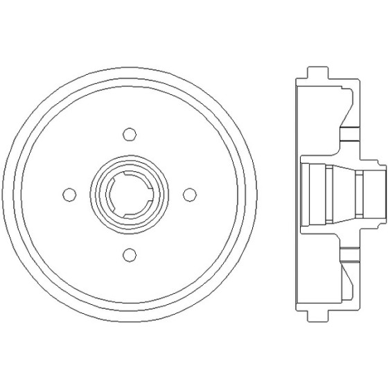TEXTAR Kampana Arka-abssiz Aee-aft-1y Volkswagen Polo 3-volkswagen Polo Classic-volkswagen Caddy 2 1.6-1.9 Audi TDI - Kod TEX94006600 - OEM 191501615B ürün görseli