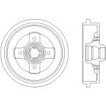 TEXTAR Kampana Arka Aee-aft-1y Polol 3-polol Classic-volkswagen Caddy 2 1.6-1.9 Audi TDI - Kod TEX94006700 - OEM 1H0501615A