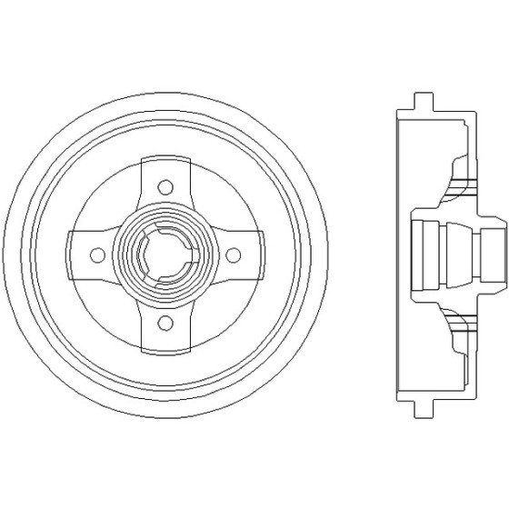 TEXTAR Kampana Arka Aee-aft-1y Polol 3-polol Classic-volkswagen Caddy 2 1.6-1.9 Audi TDI - Kod TEX94006700 - OEM 1H0501615A ürün görseli