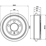 TEXTAR Kampana Arka Amf-bby-bky-bnm Volkswagen Polo 4-volkswagen Polo 5 1.4 16v-1.4tdi - Kod TEX94023800 - OEM 6Q0609617