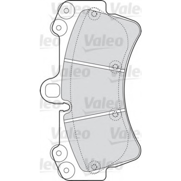 Valeo Fren Balatası - Ön-fişsiz Azz-bug-casa Volkswagen Touareg-q7 3.0tdi-3.2 - Kod VAL598656 - OEM 7L0698151Q