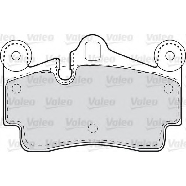 Valeo Fren Balatası - Arka-fişsiz Azz-bug-casa Volkswagen Touareg-q7 3.0tdi-3.2 - Kod VAL598770 - OEM 7L0698451G