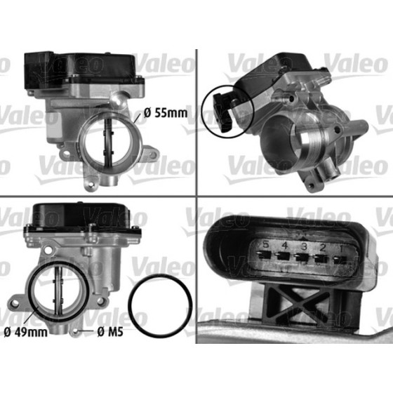 Valeo Gaz Kelebeği Volkswagen Passat 6 1.6TDİ Cayc - Kod VAL700432 - OEM 03L128063Q ürün görseli