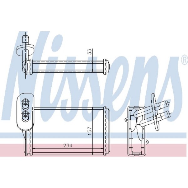 Valeo Kalorifer Radyatörü Aee-aft Volkswagen Golf 3 - Volkswagen Polo 3 1.6 - Kod VAL812030 - OEM 1H1819031B