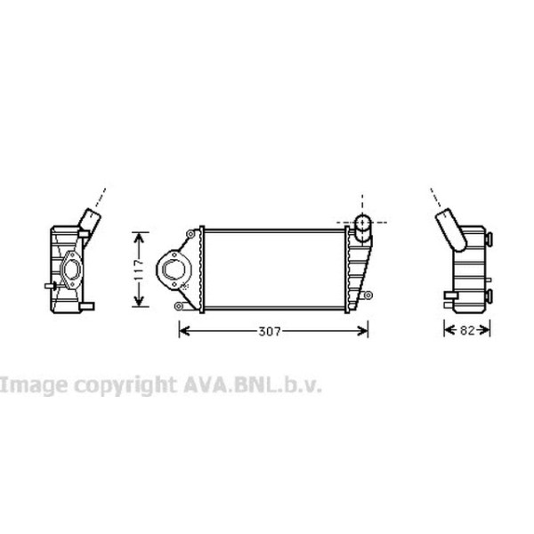 Valeo Interkol Radyatörü Amf Volkswagen Polo 3 1.4 Audi TDI - Kod VAL817486 - OEM 6E0145805B