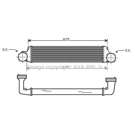 Valeo Interkol Radyatörü E46-83 M47 / N-m57 / N - Kod VAL818715 - OEM 17517793370 ürün görseli